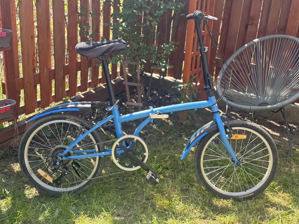 Bicicleta pliabila Velors Advantage V2052A 20", albastru