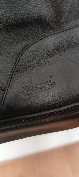 Gucci authentic Leather fur boots