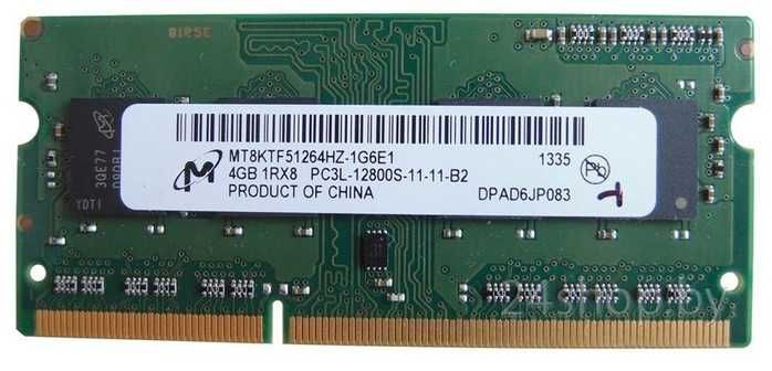 Memorie Ram laptop 4gb PC3L Micron Skhynix Kingston 1.35V Low Voltage