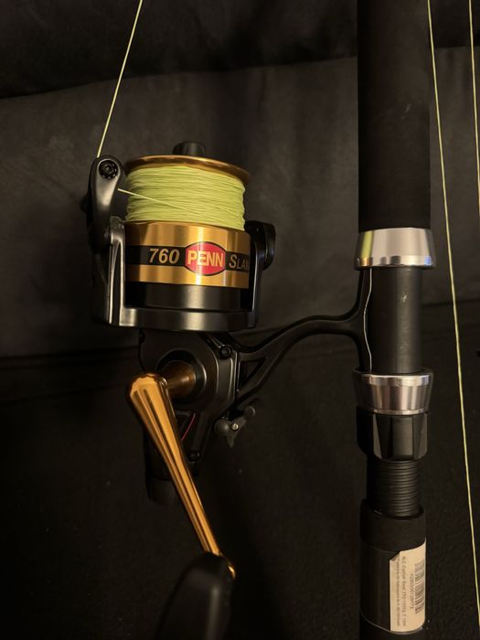 Penn Slammer 760 Classic Live Liner + WFT NeverCrack Catfish Boat 2.10