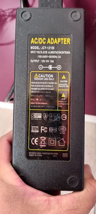 Vand AC/DC Adaptor JCY 12100 de 12 V -10A