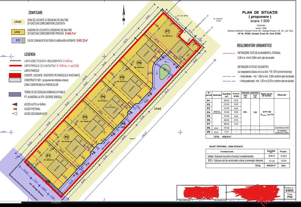 Vand parcele pentru constructii case individuale in Campia Turzii
