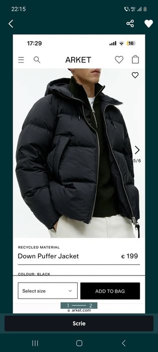 Vand geaca de iarna Arket