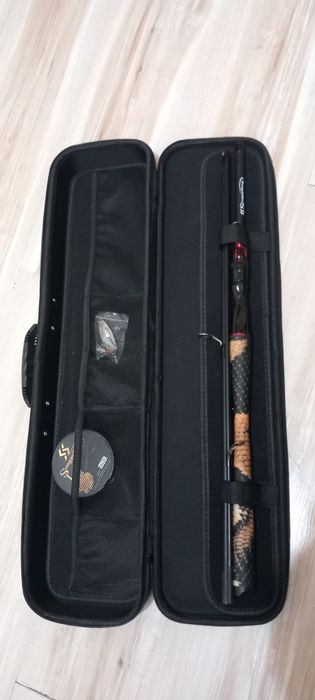 Спининг джиг въдица с твърд калъф, куфар, раница