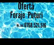 Foraje Puturii de Apa Adancimi 10-40 M