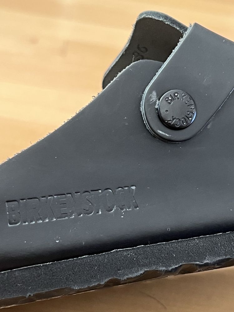 Birkenstock Boston обувки чехли, тип сабо, Чисто нови, Естествена кожа