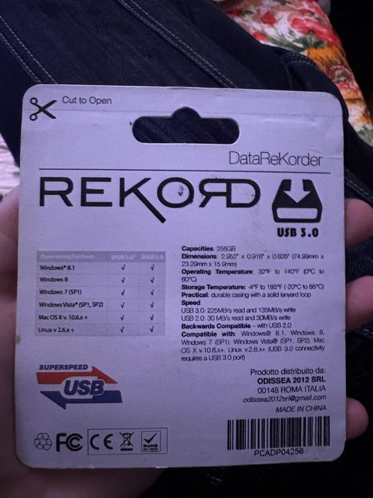 Stick USB 3.0 DataReKorder TIGER – 256GB