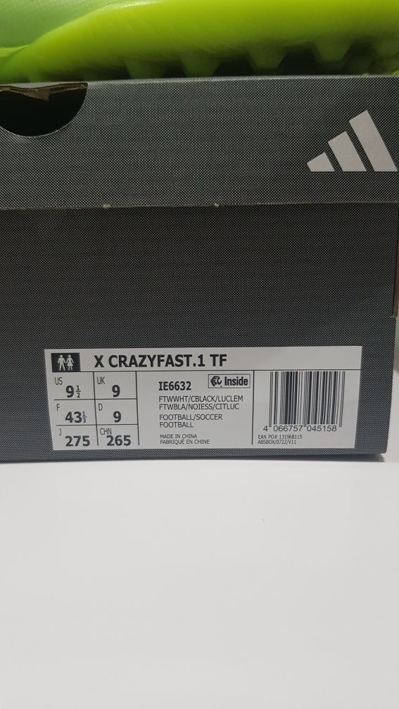 Adidas X CRAZYFAST.1 TF Mărimea 43