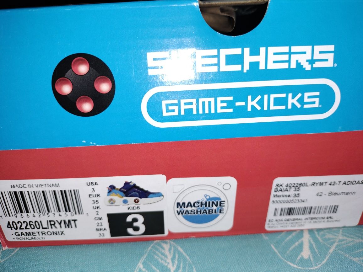 Skechers Pantofi cu velcro Gametronix
