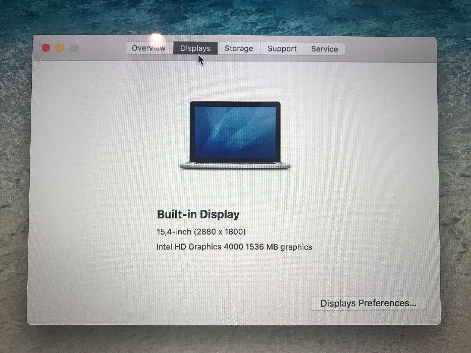 Mac Book Pro 15" Retina Display Mid 2012
