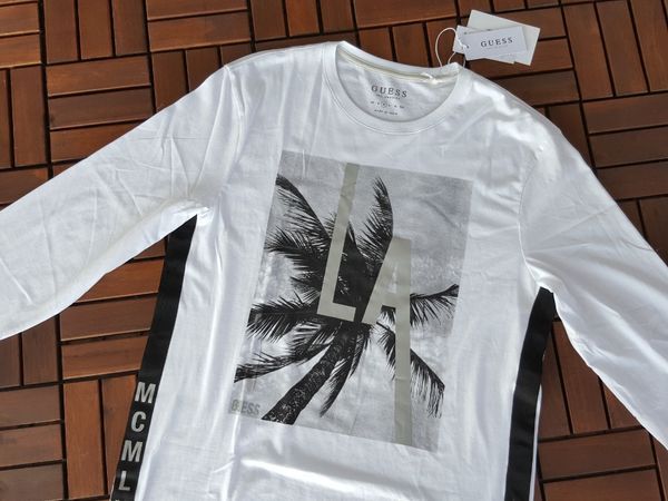 ПРОМО GUESS - М размер -Оригинална мъжка блуза с дълъг ръкав