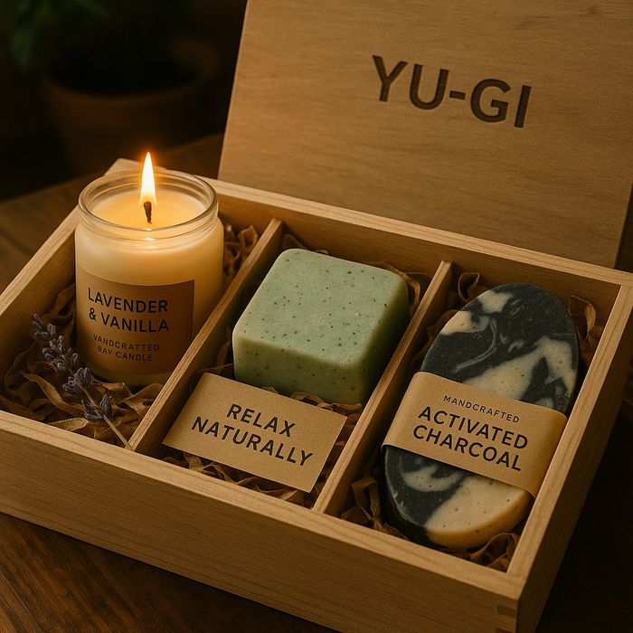 Set cadou Handmade Spa - Relaxare completă, cutie de lemn, și tablou