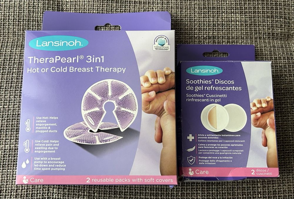 Set comprese cu gel Lansinoh pentru ingrijirea sanilor in alaptare