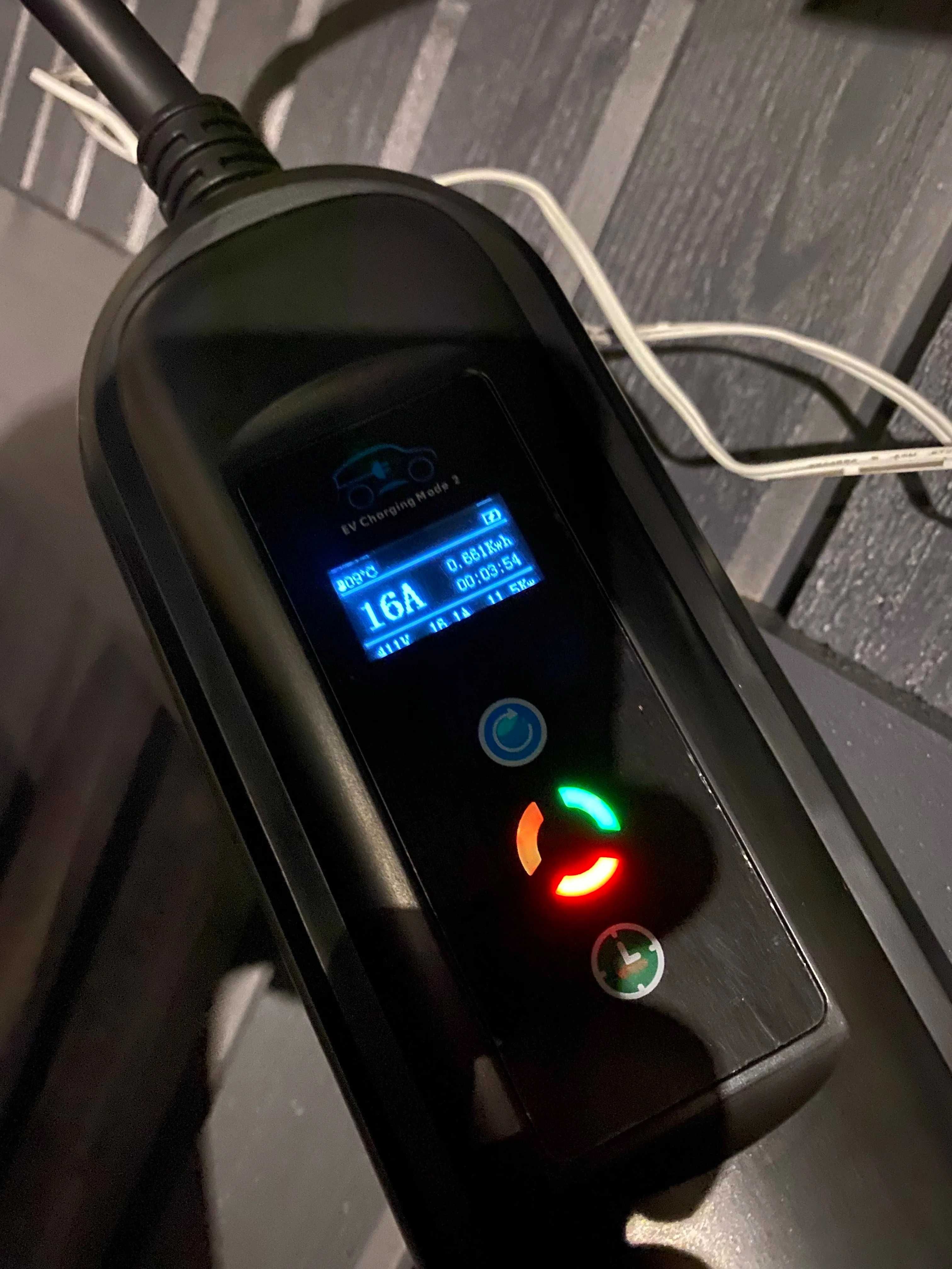 Cablu 10m! statie incarcare masina electrica 11kw trifazat! programare