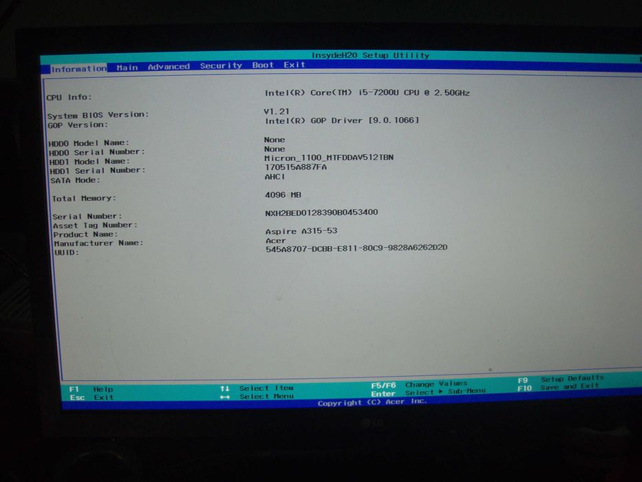 Dezmembrez Acer Aspire  A315-53 i5-7200U