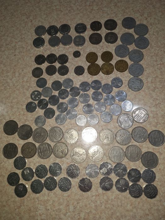 Colecție rară de monede românești vechi – perioada 1966–2001