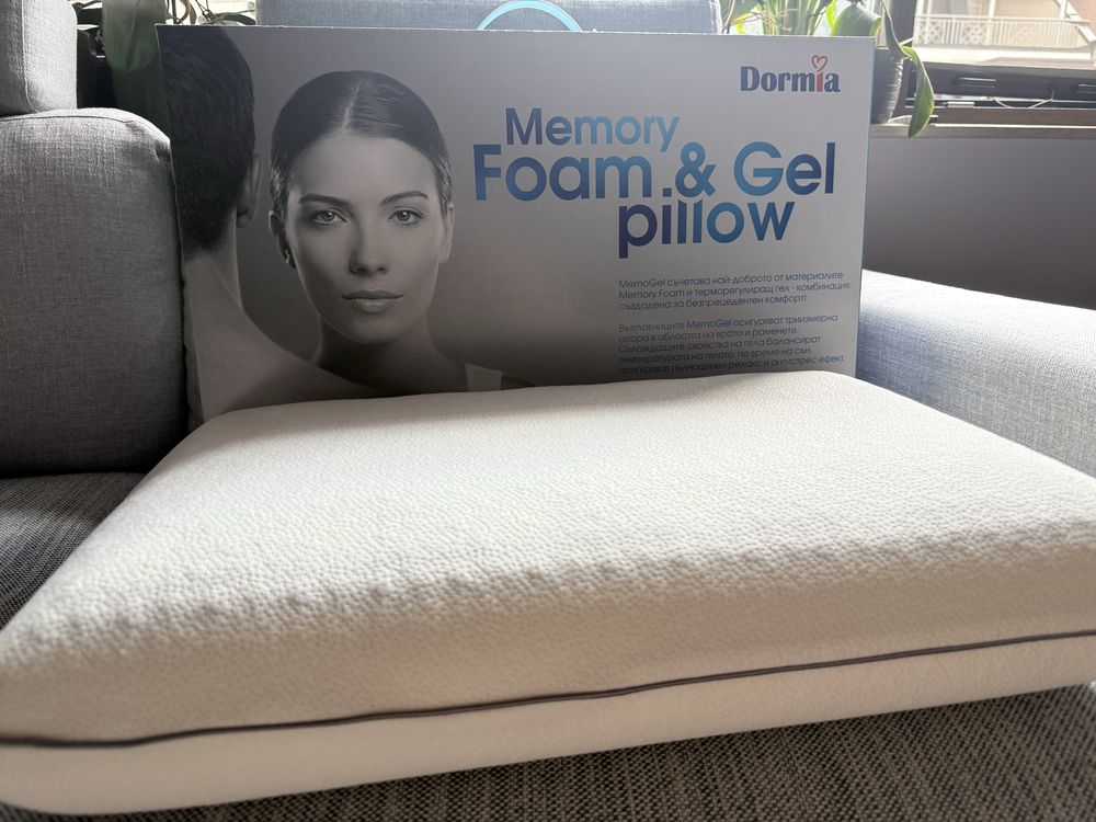Възглавница Dormia Memory Foam&Gel НОВА