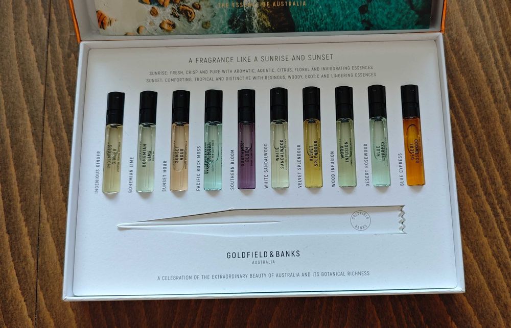 Два дискавъри сета парфюми;
Goldfield & Banks, Imaginary authors