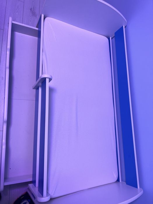 Pat copii cu sertar și saltea Patrula Cățelușilor