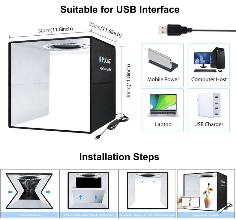 16" LED Photo Studio Light Box