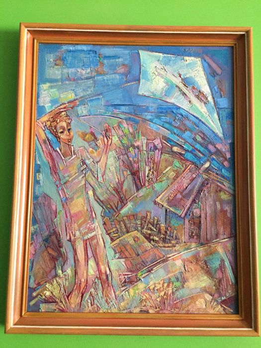 Картина „Полет“ , маслени бои на платно, художник Павел Михов Михов