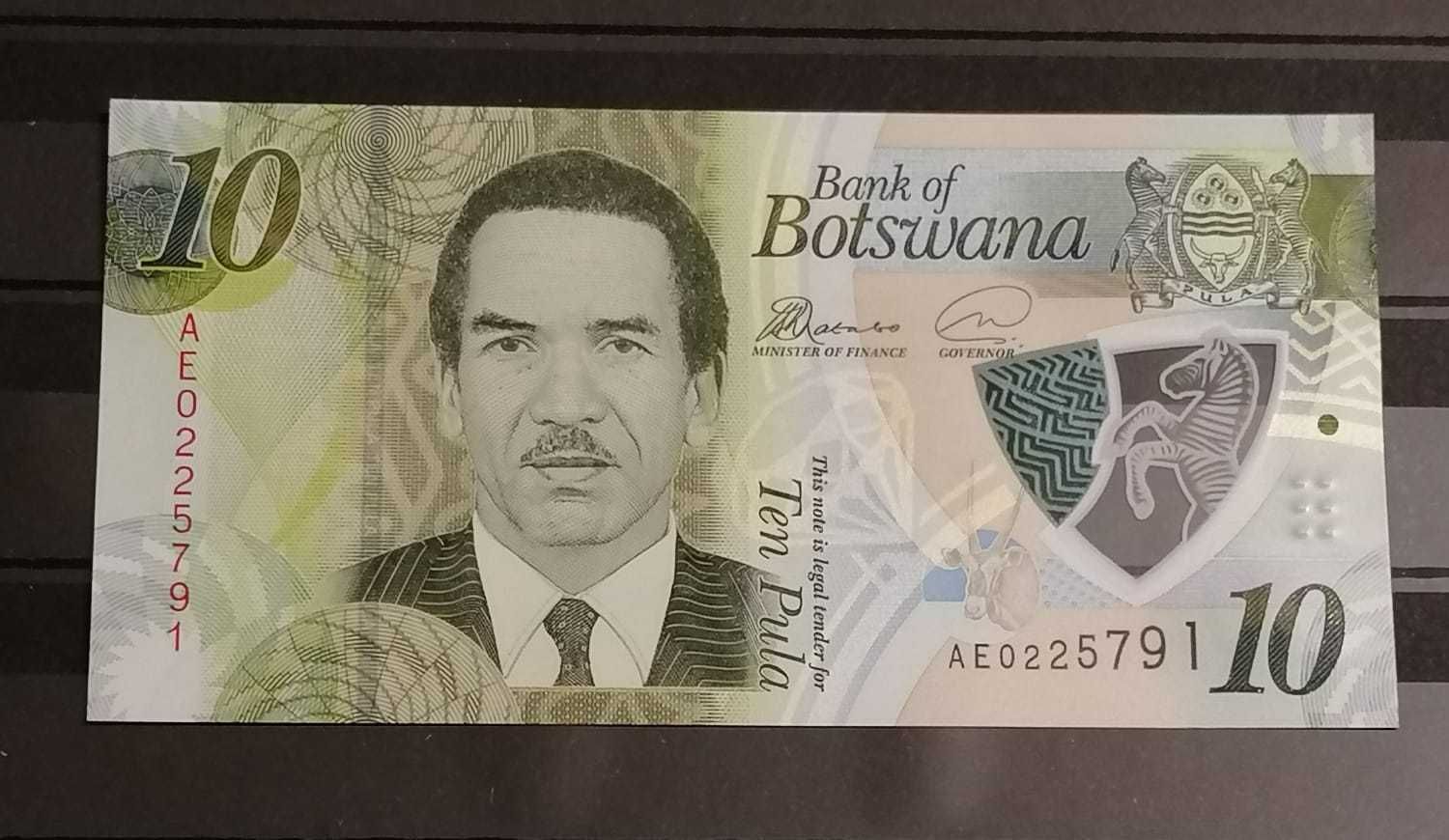 BOTSWANA 10 p..a 2018, bancnota polymer UNC!!!