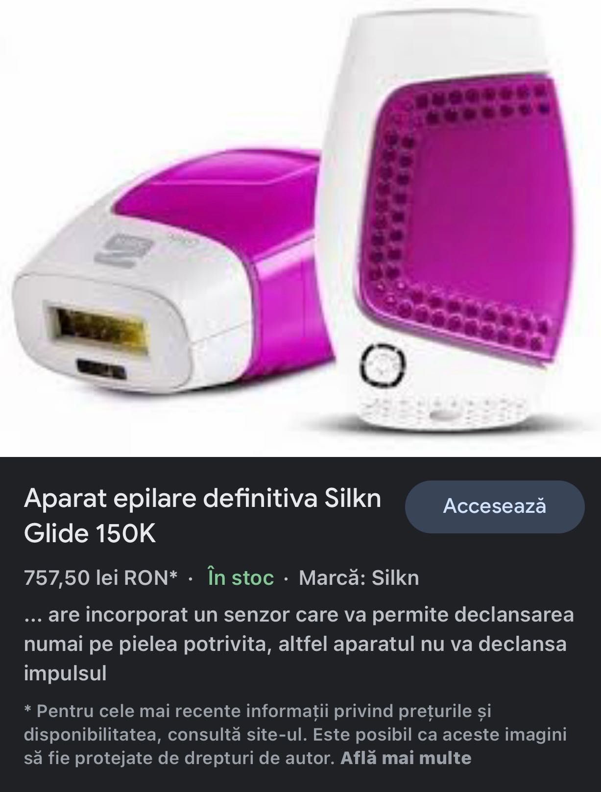 Aparat epilare definitiva Silk’n Glide