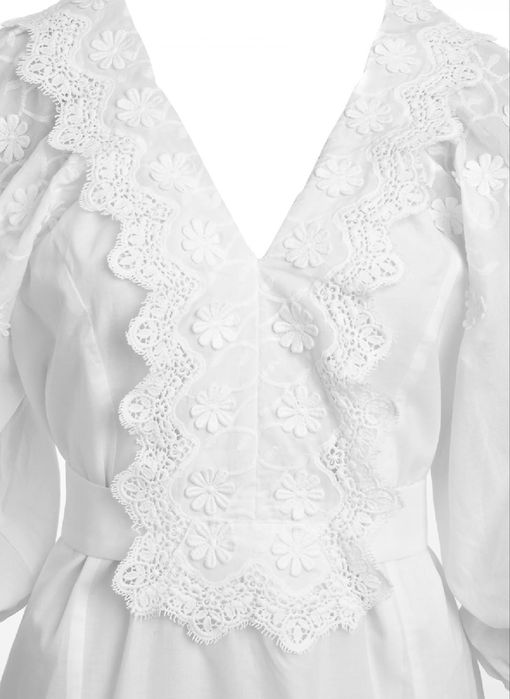 Rochie Iiana din bumbac, cu broderie