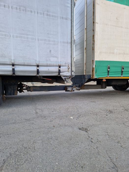Remorca tandem jumbo 7.7x2.5x3.1 decopertabila stâlpi spate detașabili