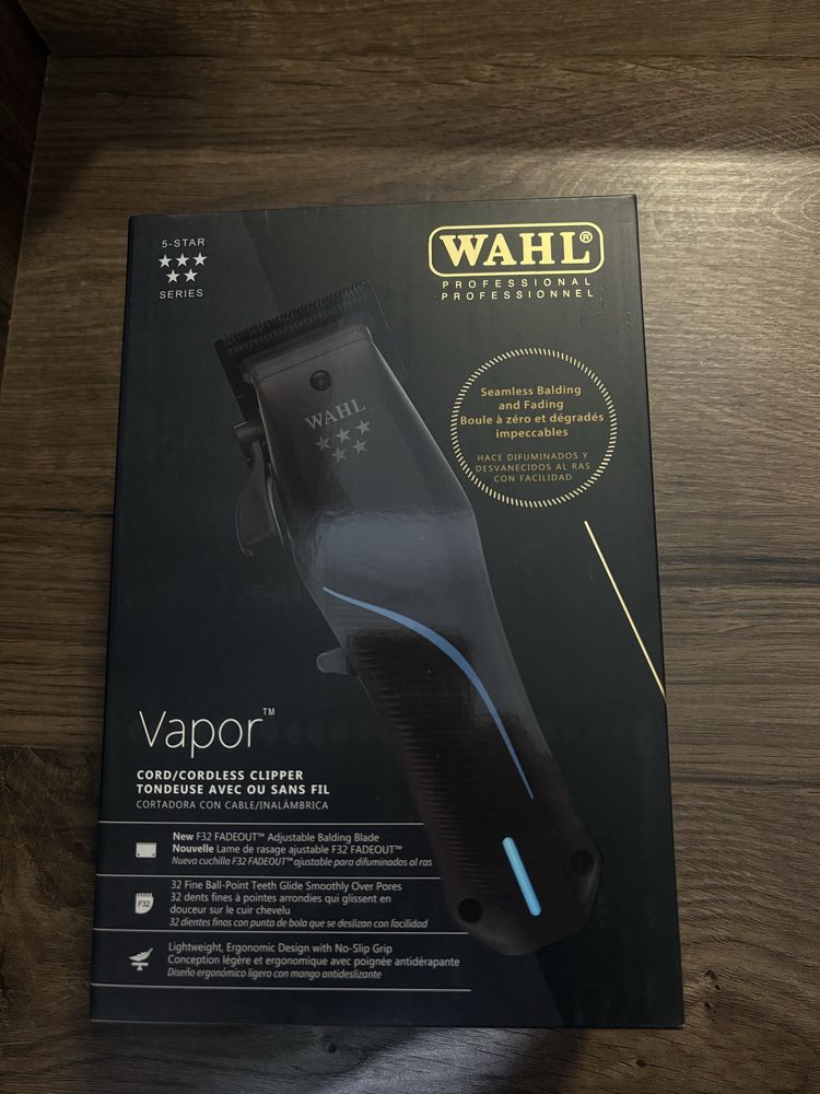 Промоция!!Последен модел фризьорска машимка wahl vapor