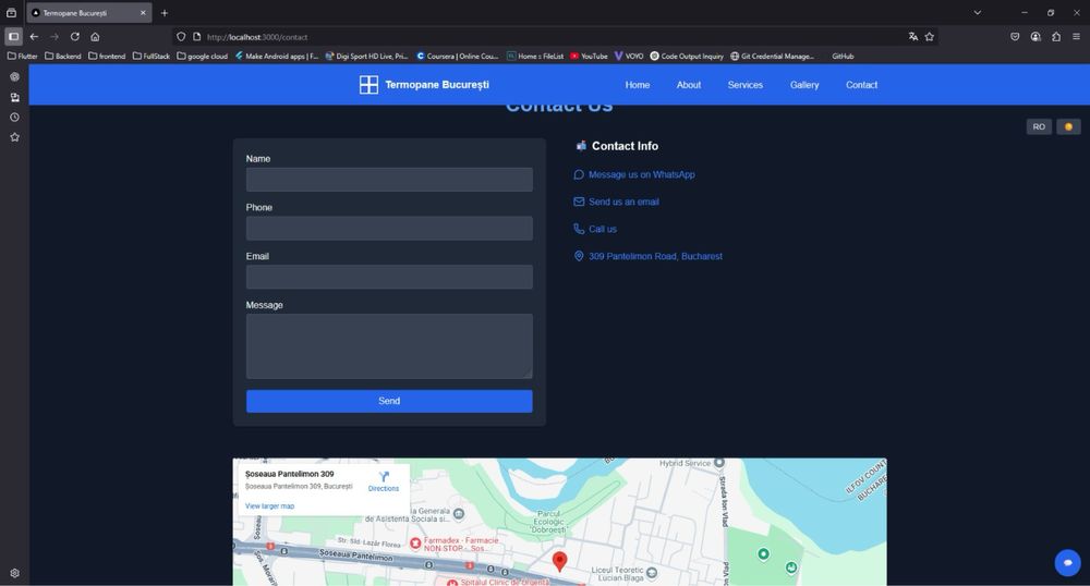 Website de prezentare “Termopane Bucuresti”