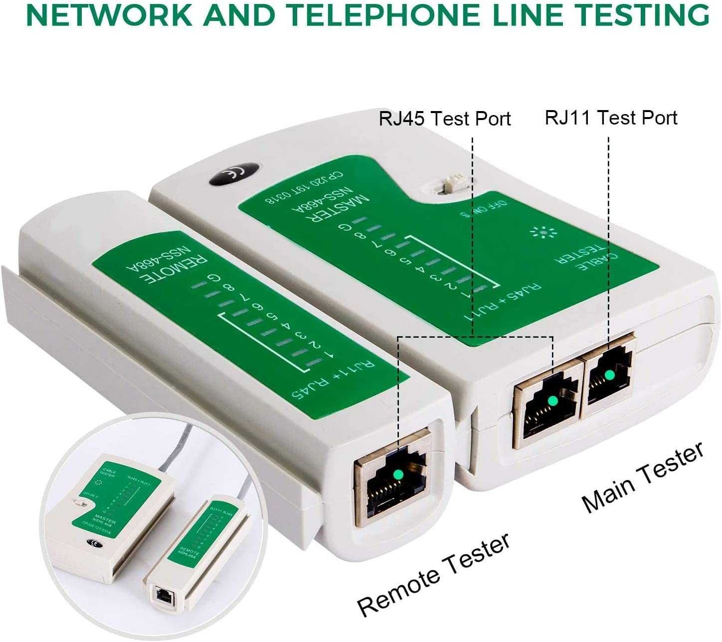 Set de instrumente de rețea Tester de cablu de rețea Kit de reparare