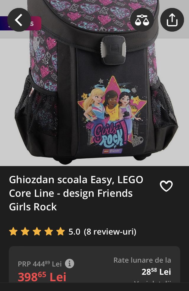 Ghiozdan Lego Friends