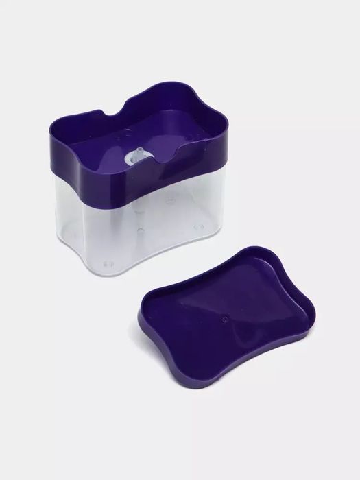 Dozator suyuq sovun va gel uchun, shimgich bilan, idish yuvish uchun