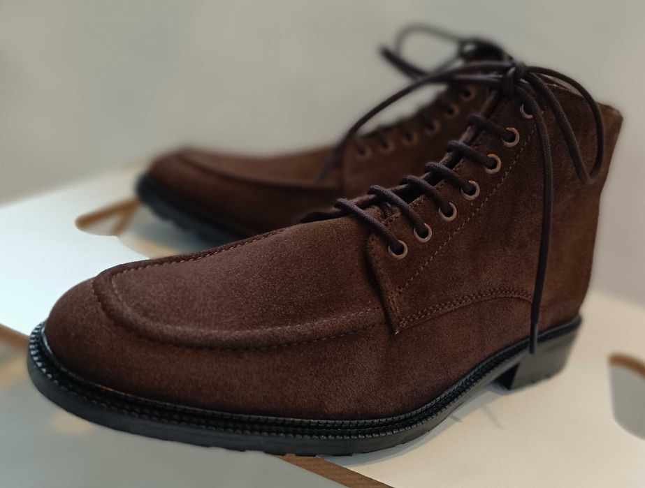 Ghete lace up 41 split toe lucrate manual Dahlin by Eberstal NOI piele