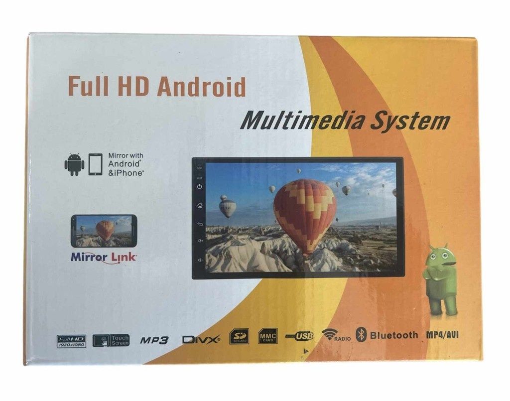 Мултимедия Android *2-DIN  със сензорен екран 7 инча