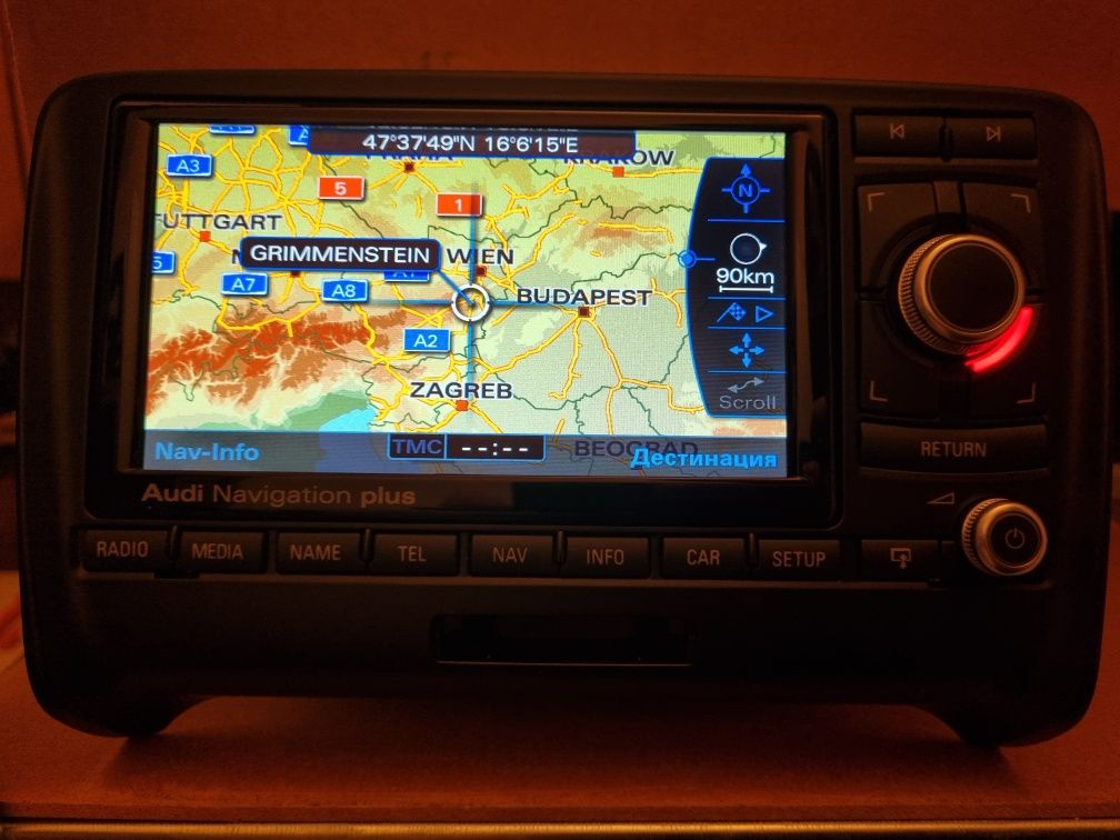 Audi navigation plus RNS-E PU LED Audi TT 8J навигация Ауди рнс-е