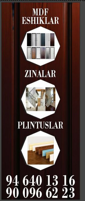 Mdf eshiklar va mdf Zinalar