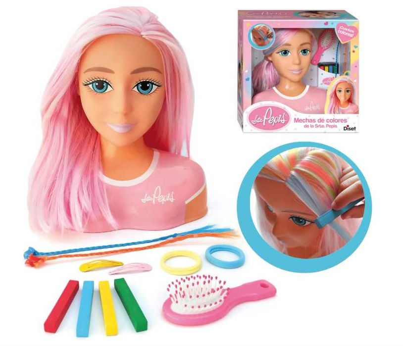 Diset - Șuvițe Miss Colorate, Pepis, Coafură Bust