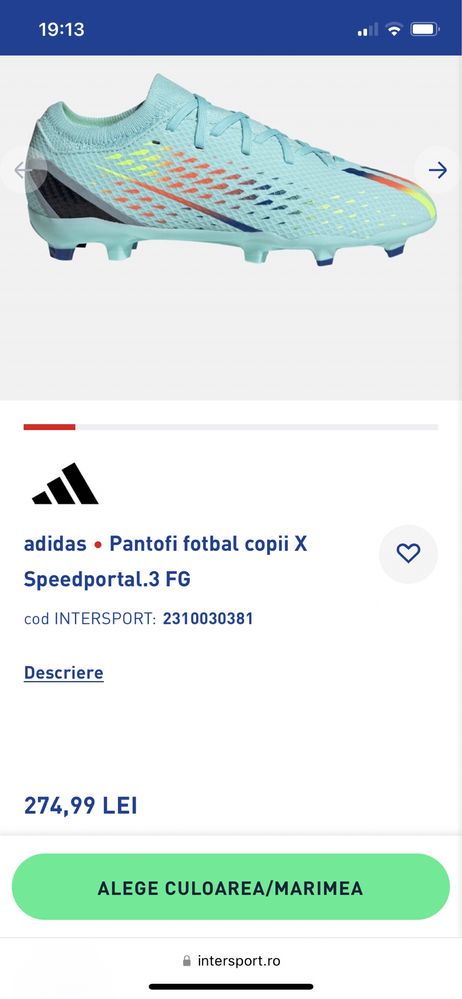 Adidasi/ghete fotbal Adidas Speedportal 29