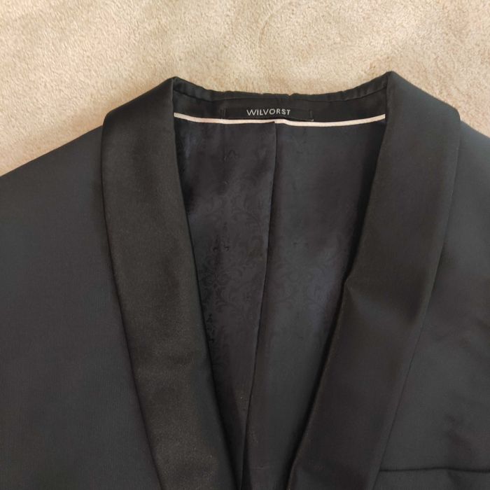 Costum de nuntă/botez bărbati negru cu vesta