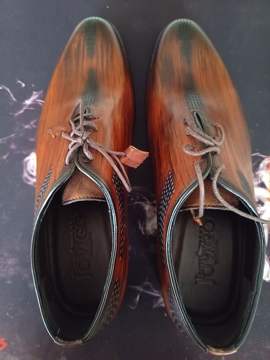 Pantofi barbati eleganti handmade piele naturala Jovigo, 43, ca noi