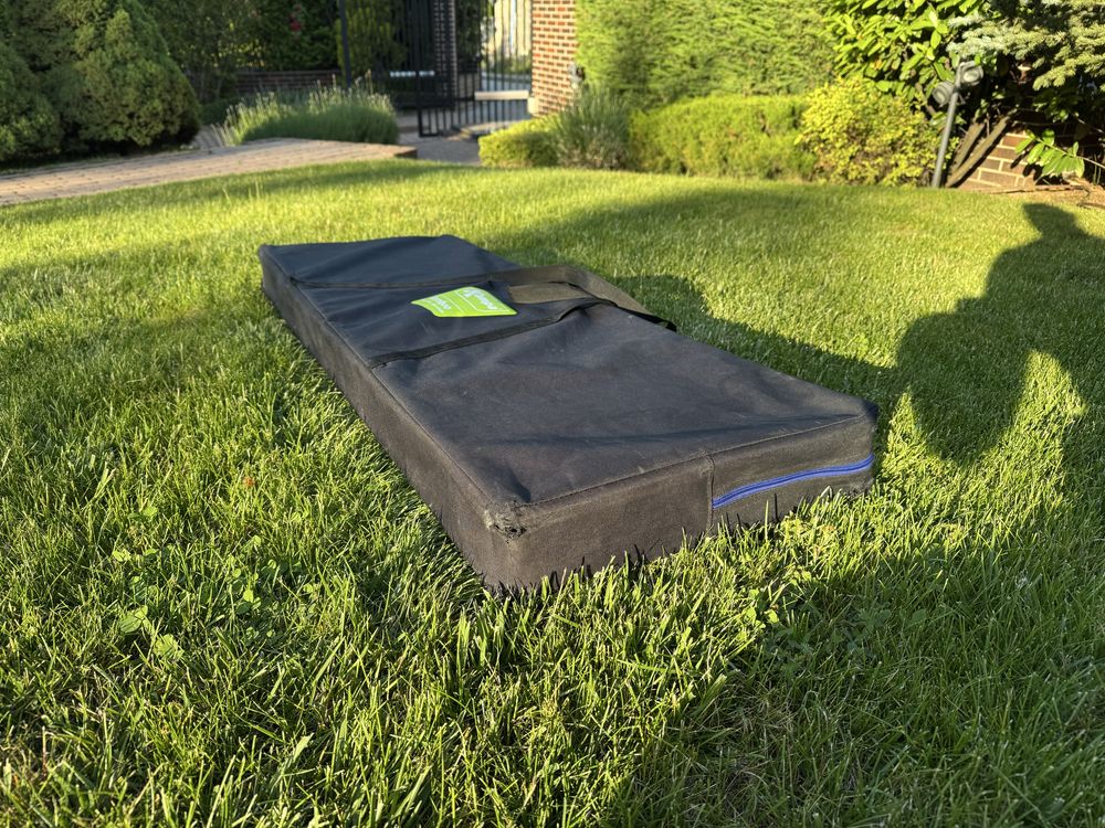 Сгъваема къмпинг маса от бамбуково дърво Kampa Extra Large 120/80