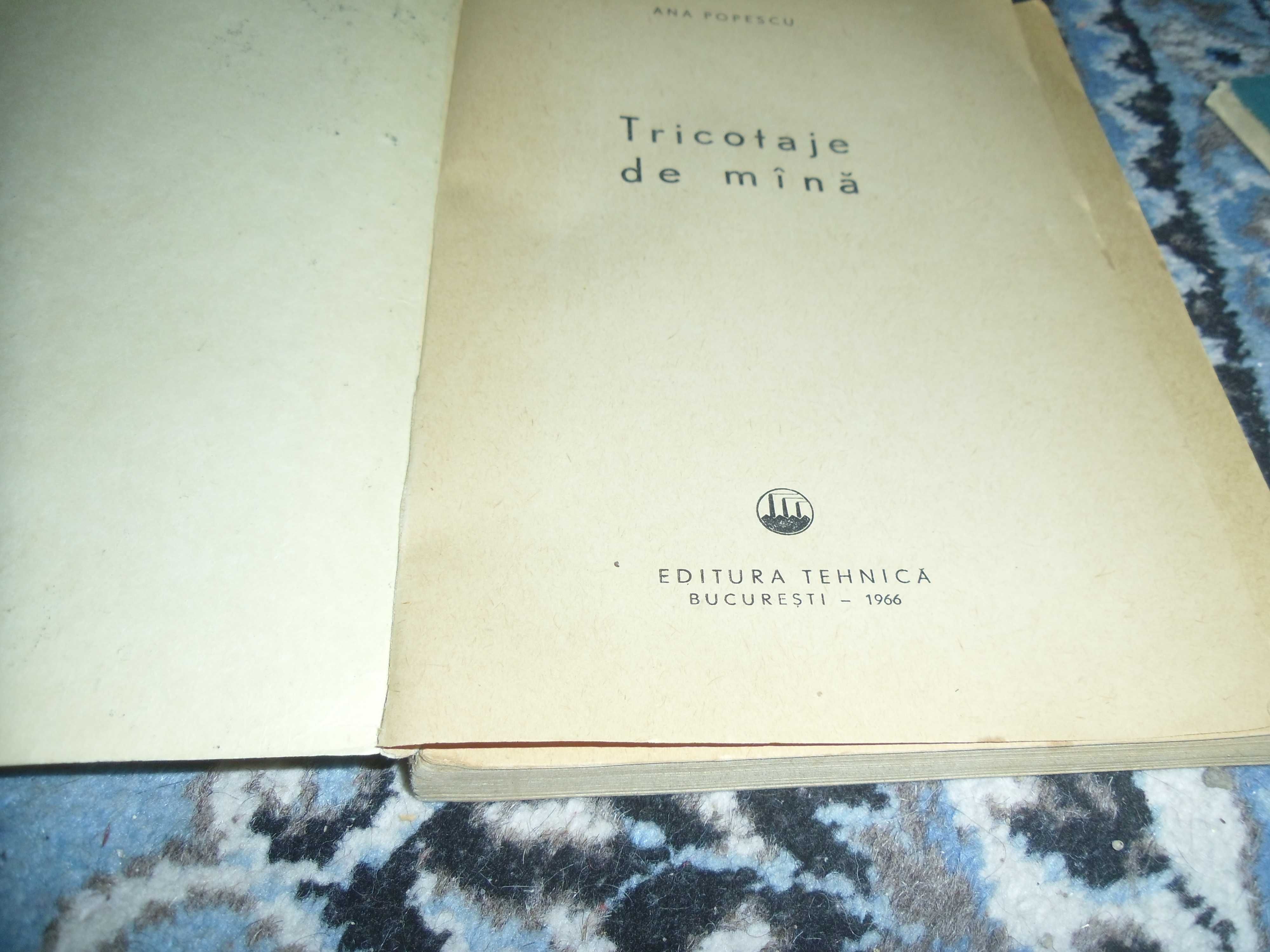 tricoteje de mana.2 vol. ed 1966 si ed 1985