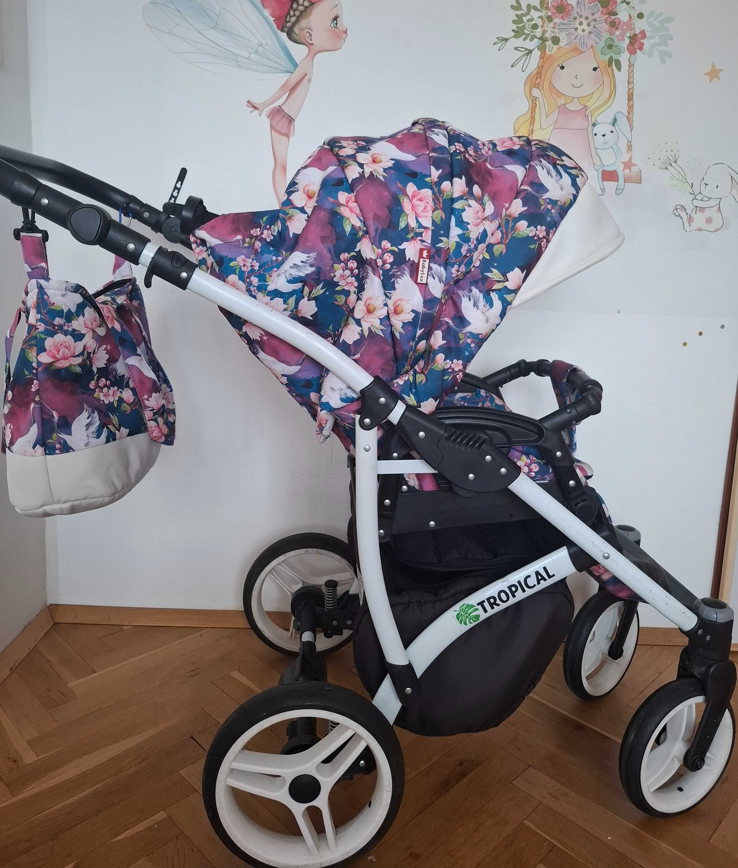 Бебешка количка 3 в 1 Baby LUX Tropical