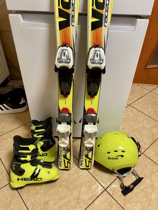 Schiuri copii 100 cm volkal cu clapari set