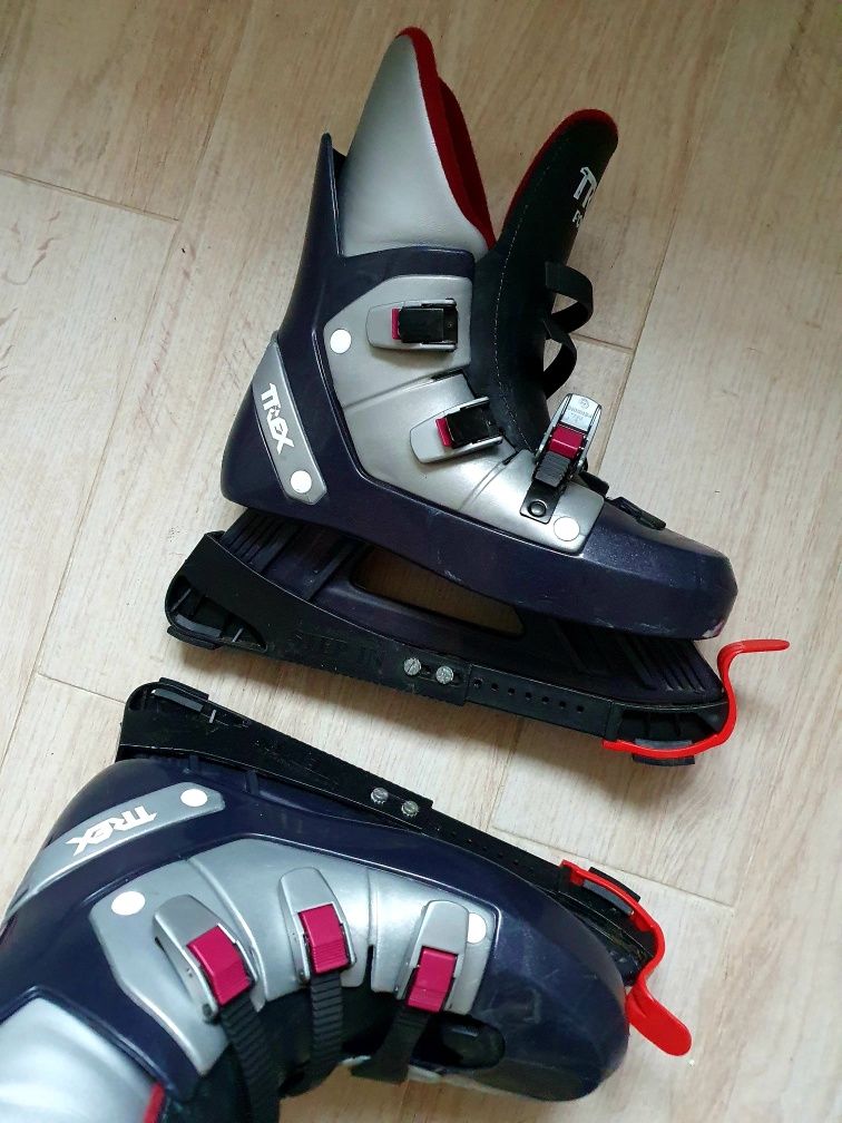 Patine hokey 43 44 aprox 28cm robuste cu aparatori Italy