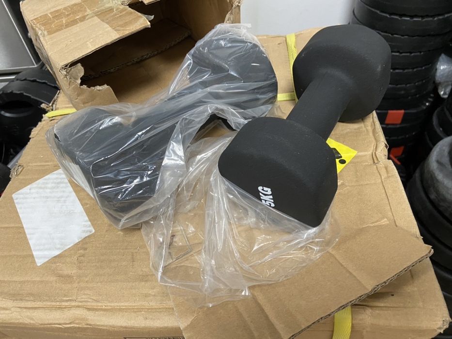 Gantere fixe 5 kg profesionale 5+5=10 kg noi made in germany pret 100