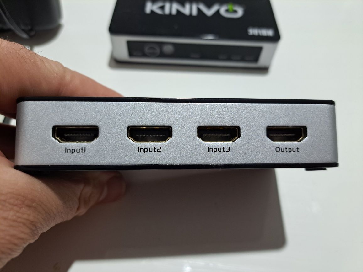 Kinivo HDMI Switch 4K 301BN (3 in 1 Out, 4K 30Hz