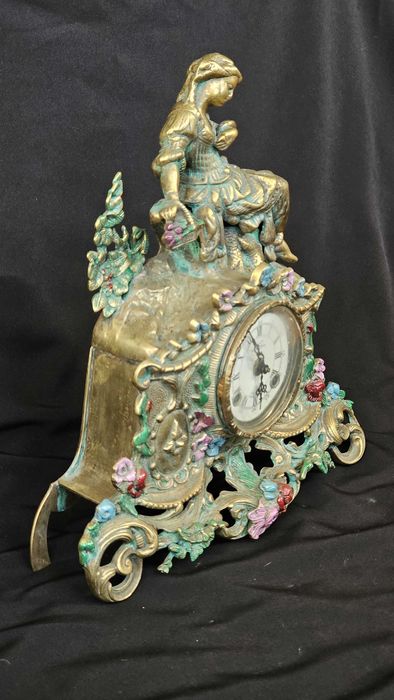 Ceas mecanic de bronz baroque